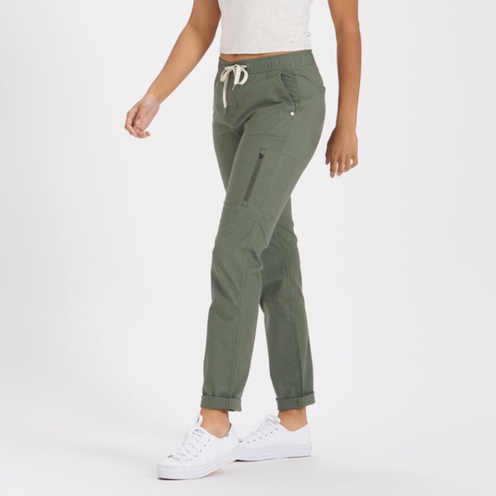 Vuori Olive Green Drawstring Joggers